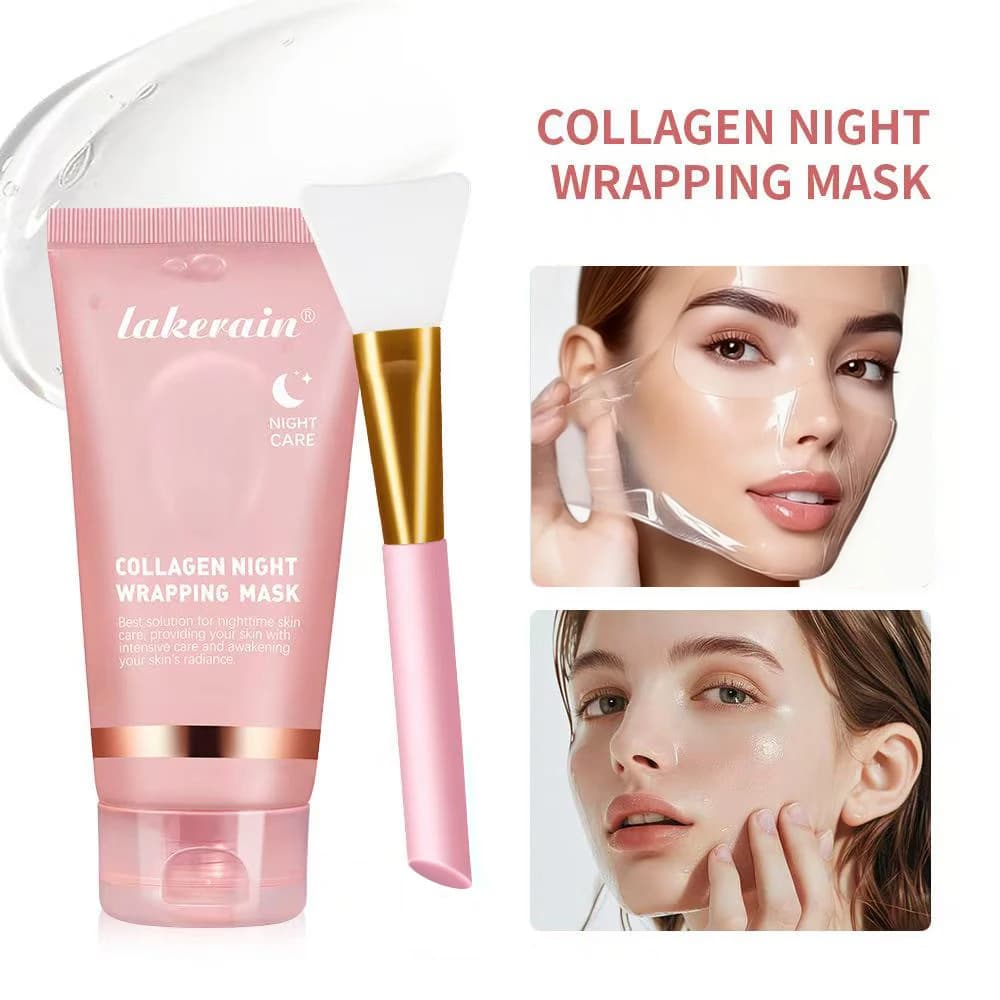 Hydrolyzed collagen overnight peel-off facial mask set — image 1