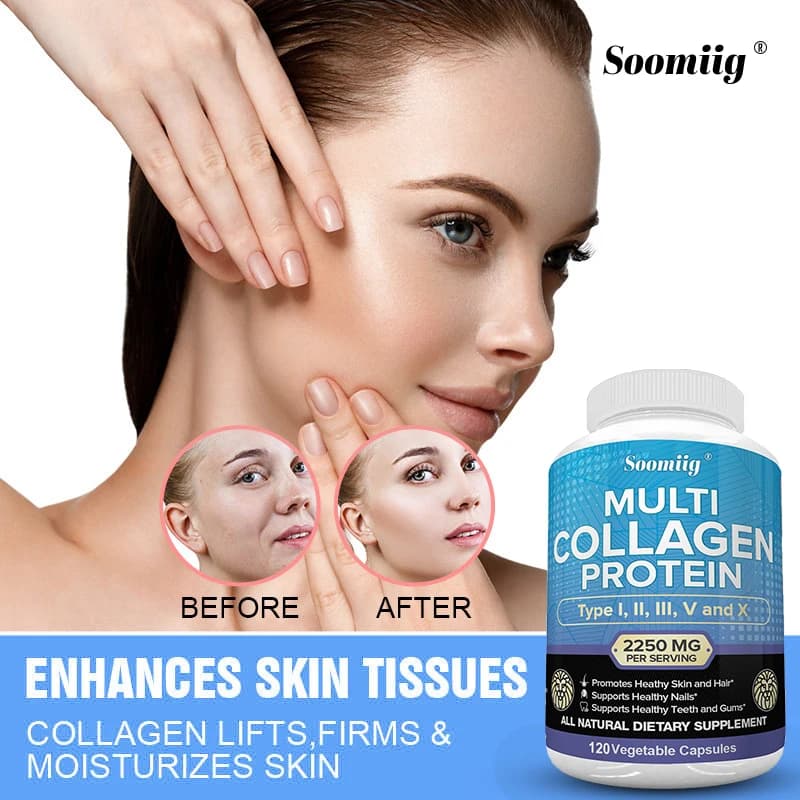 multi-collagen peptide capsules bottle — image 3