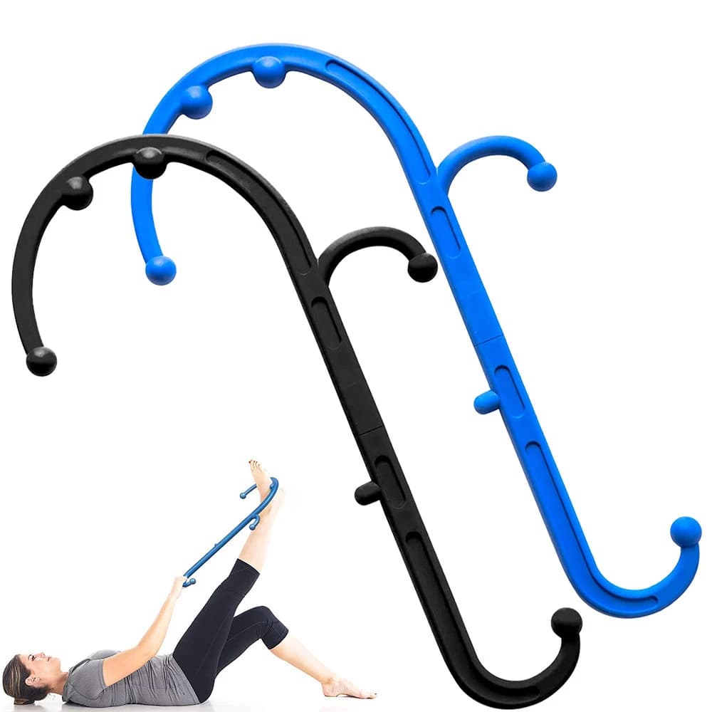 Back, Neck & Foot Trigger Point Massager with Hook Cane