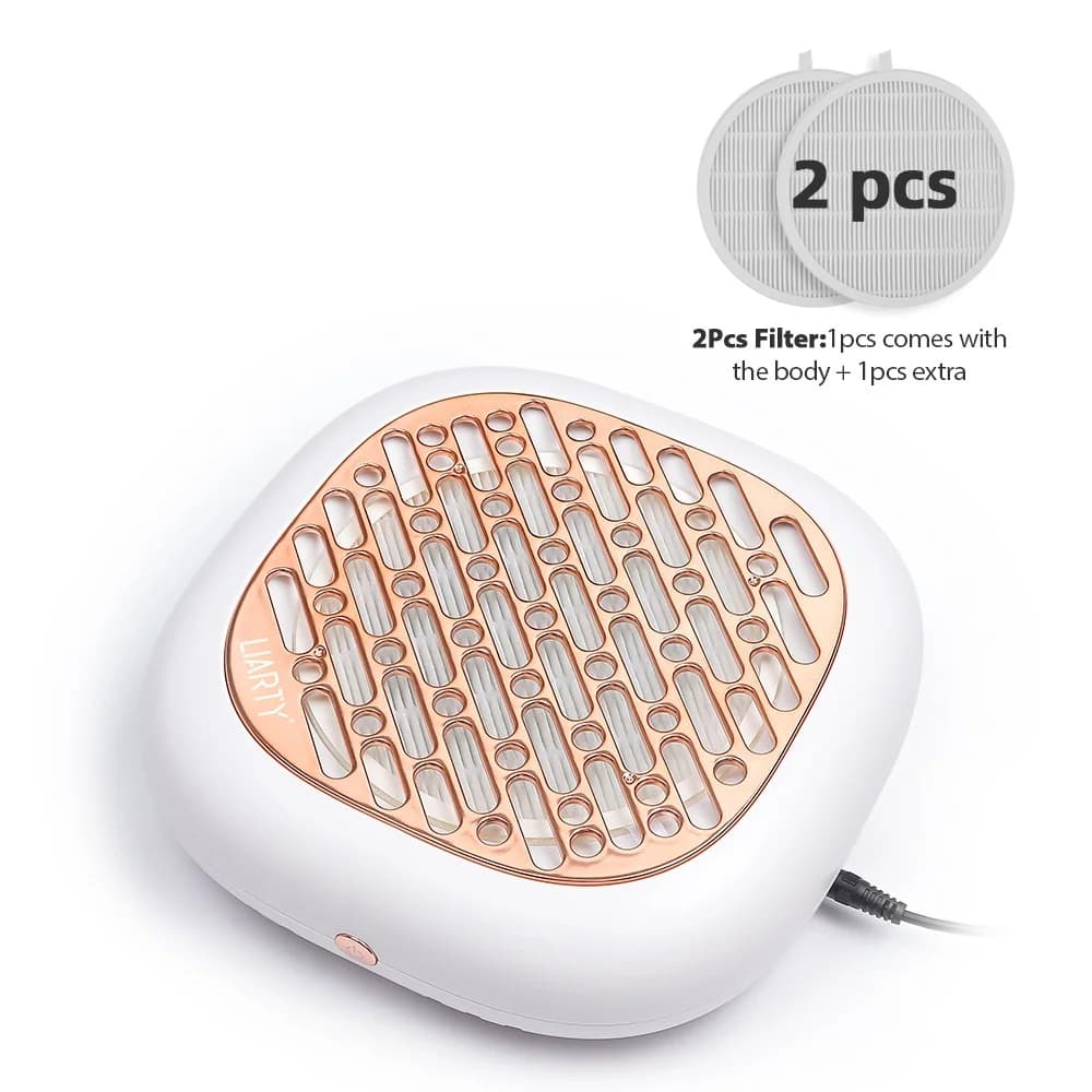 130W brushless nail dust collector with dual filters — image 8