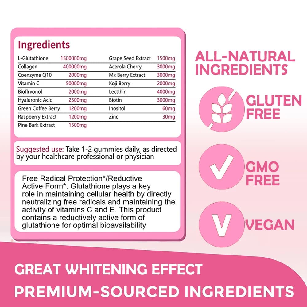Glutathione skin brightening softgel bottle — image 6