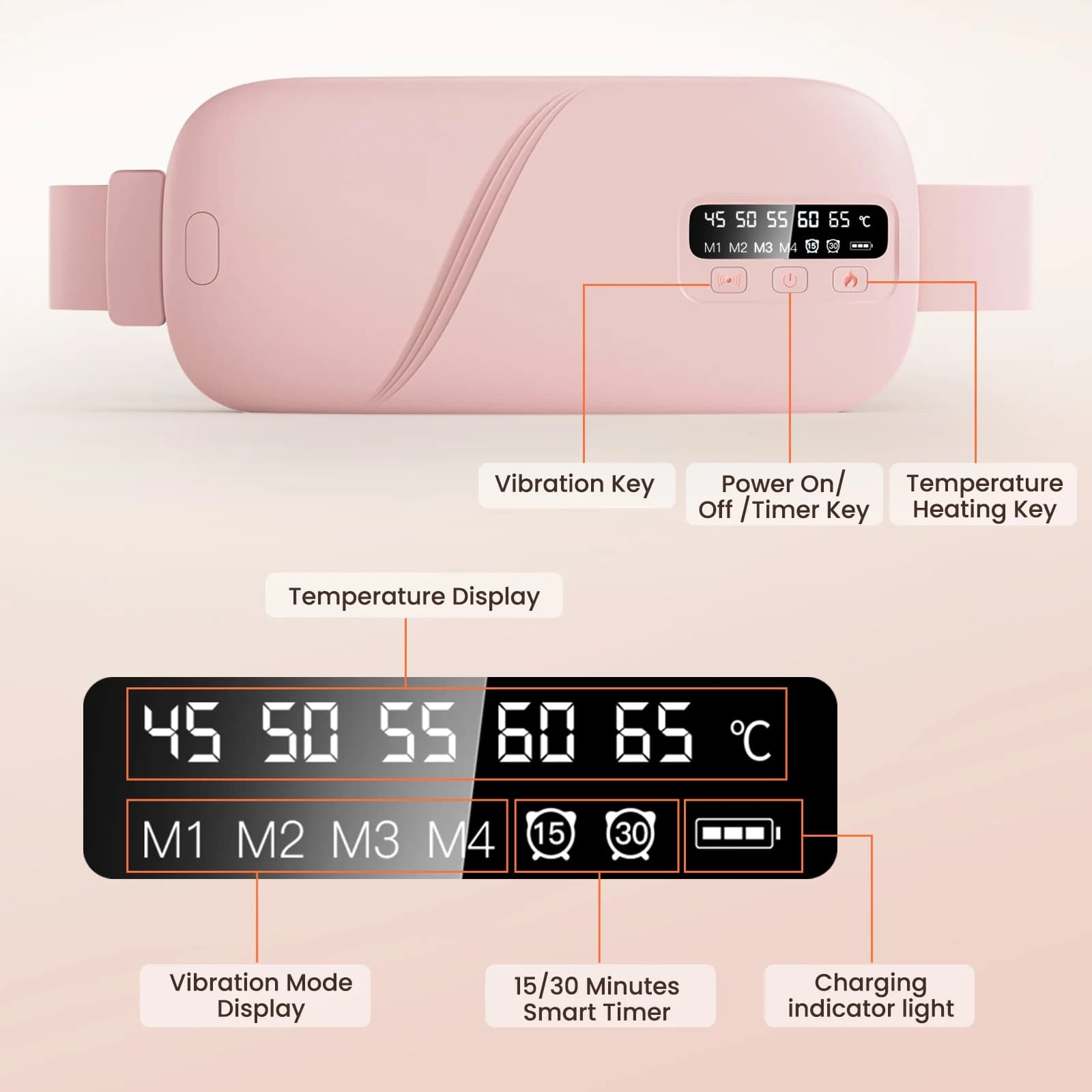 Rechargeable menstrual heating pad belt — image 6
