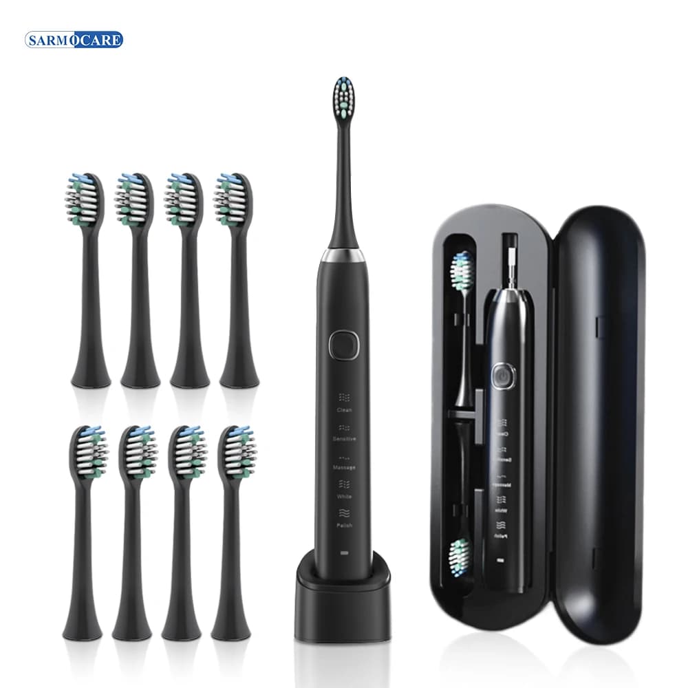 Sonic electric toothbrush with eight brush heads — image 7