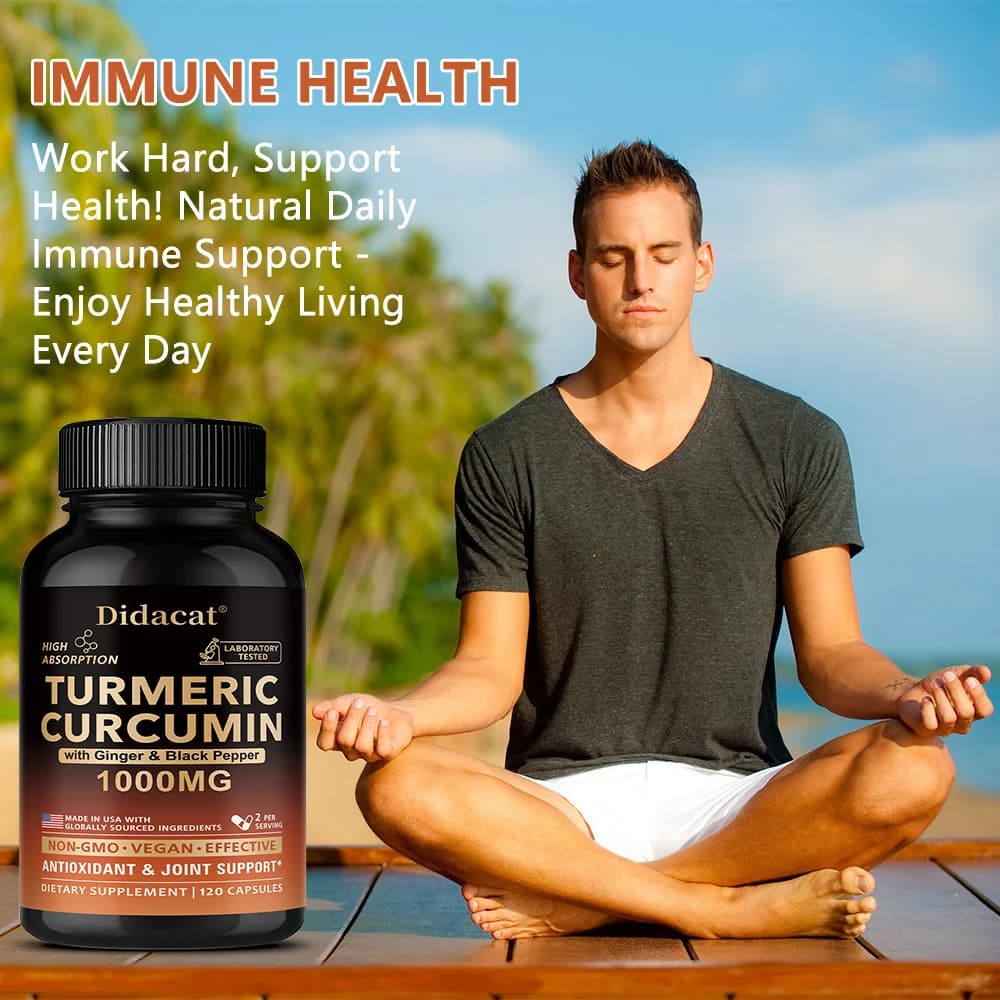 Turmeric curcumin capsules with ginger and black pepper — image 6
