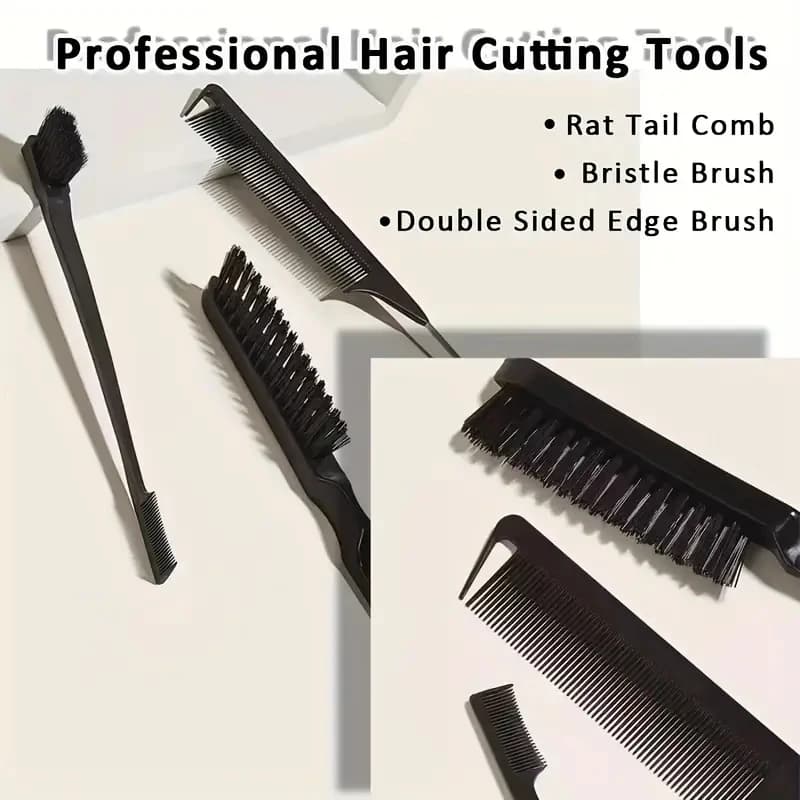 bristle slick back hair brush for smooth ponytails and buns — image 5