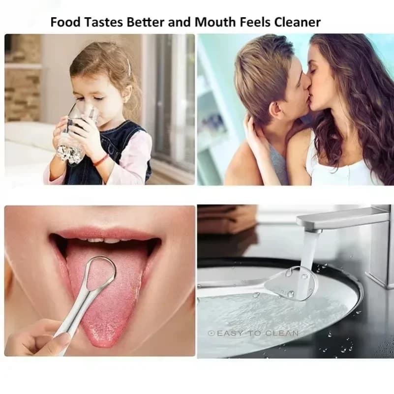 Stainless steel tongue scraper — image 6