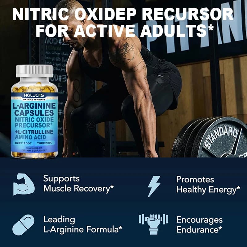 L-Arginine and L-Citrulline capsules bottle — image 4