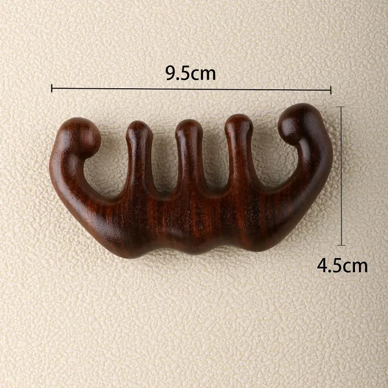 Wooden scalp massage comb — image 7