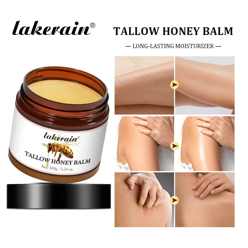 tallow honey balm jar — image 2