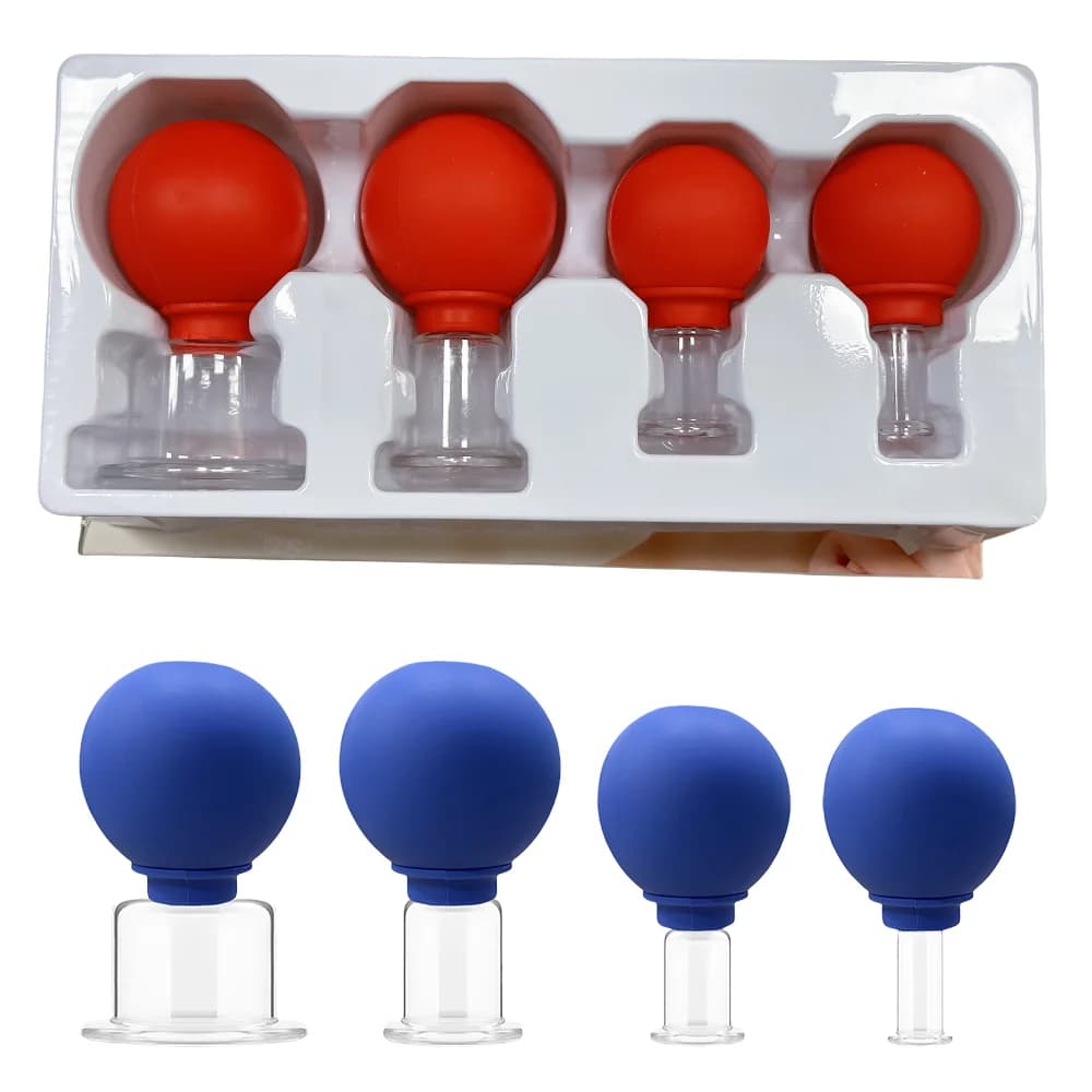 silicone facial cupping set with eye vacuum cup — image 6