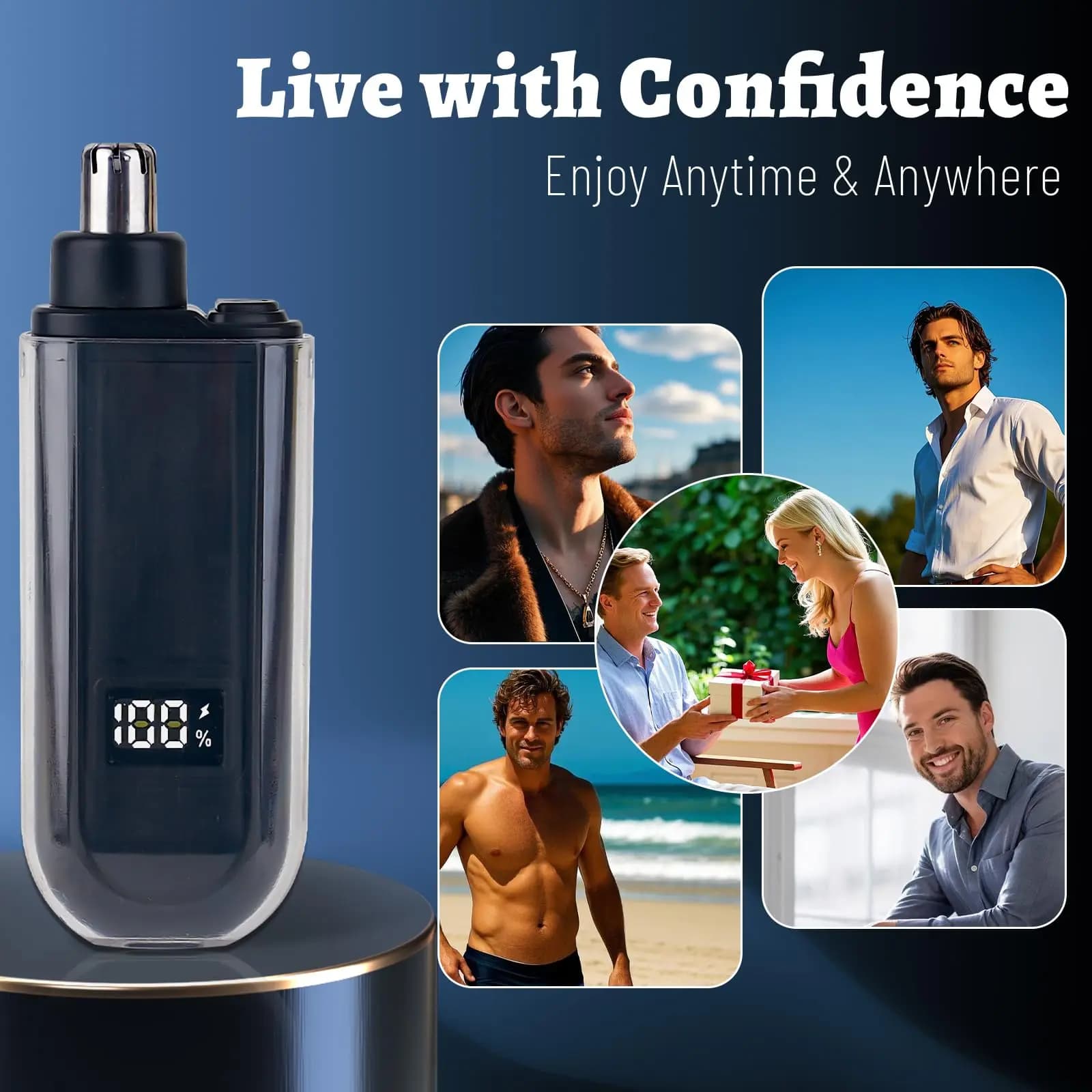 USB rechargeable nose and ear hair trimmer — image 4