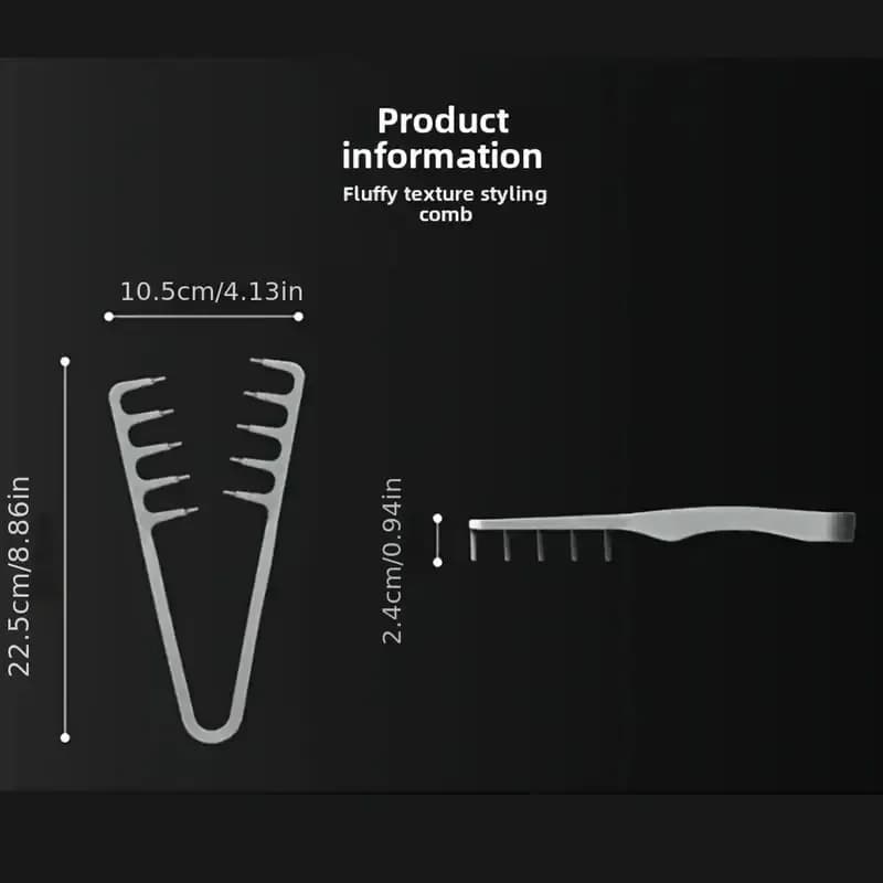 wide-tooth volumizing hair styling comb — image 4