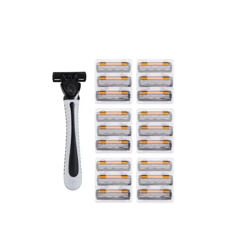 three-layer men's razor with replaceable blades — image 4
