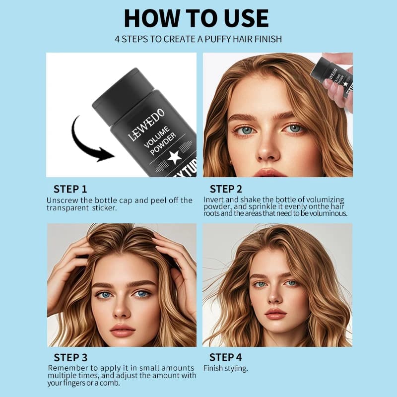 volumizing hair powder in a compact container — image 6
