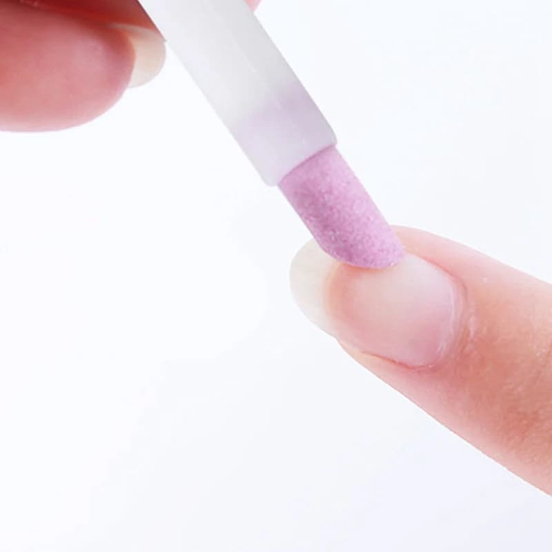 Quartz nail grinding pen with cuticle scissors set — image 4