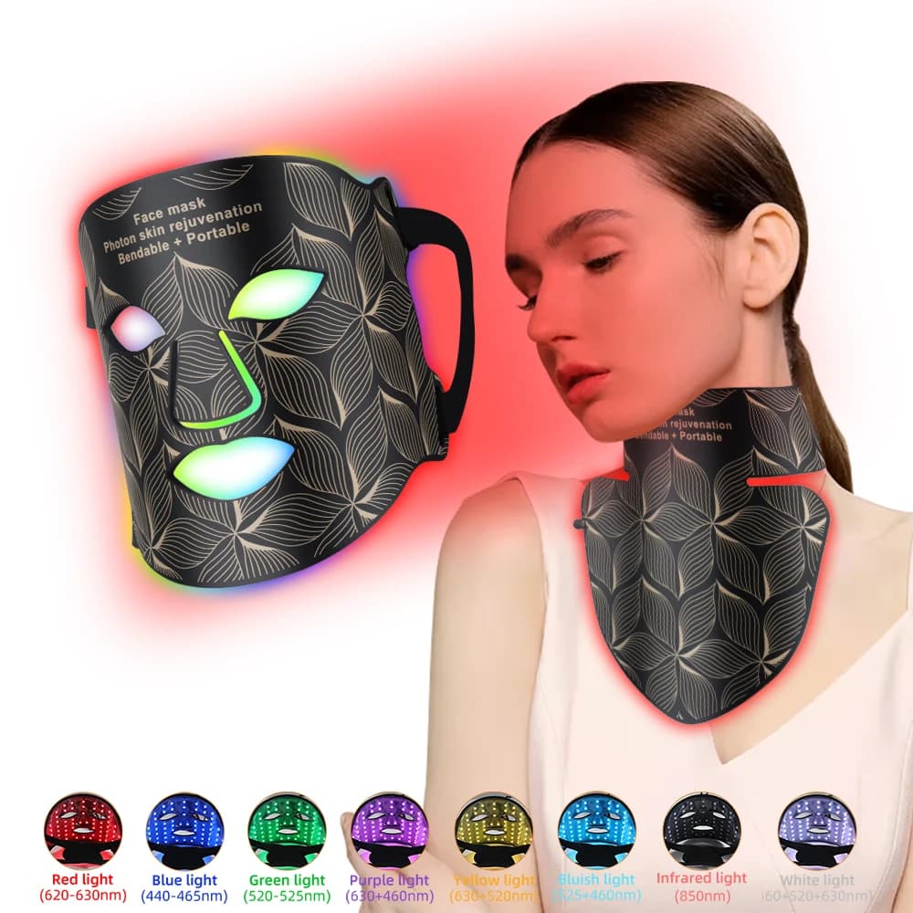 Ubilli Silicone LED Face Mask – 8‑Color Light Therapy
