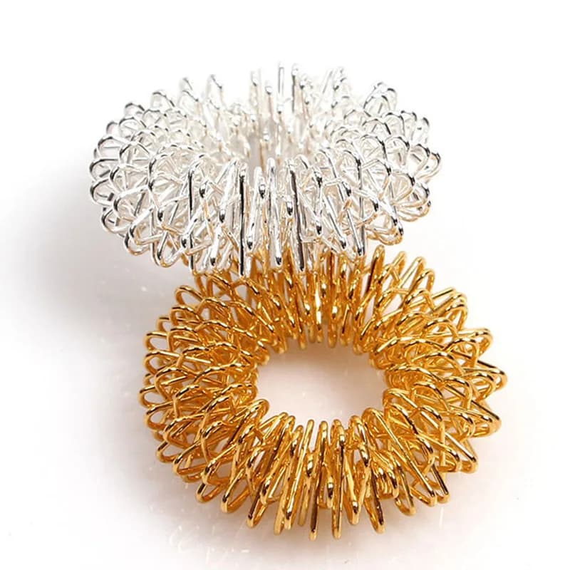 set of stainless steel finger massage rings — image 6