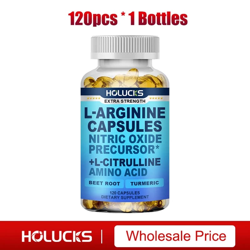 L-Arginine and L-Citrulline capsules bottle — image 8