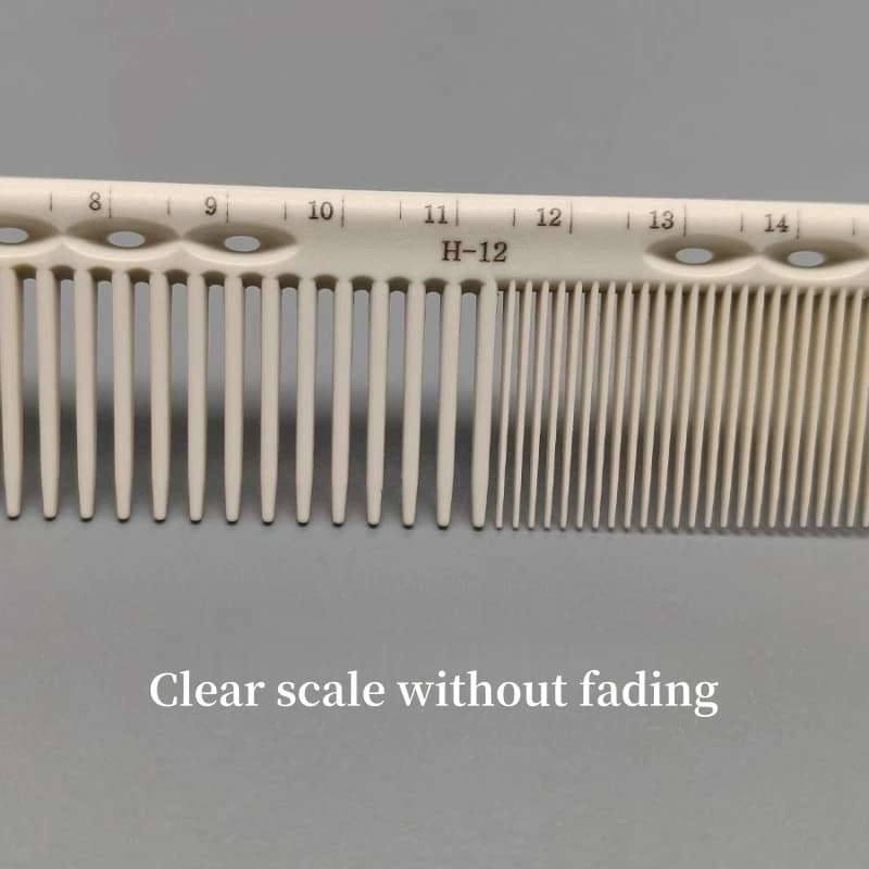 hair cutting comb with built-in scale — image 4