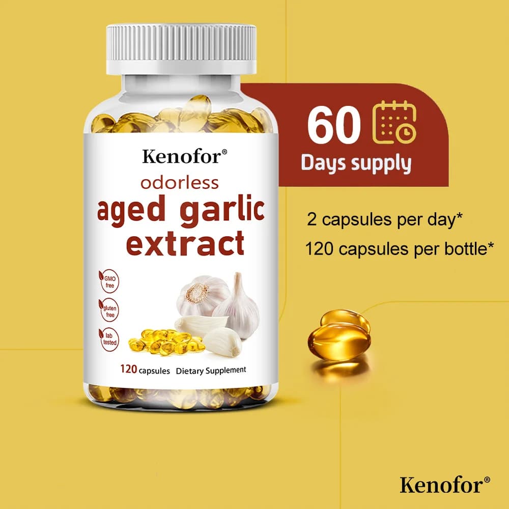 odorless aged garlic extract bottle — image 6