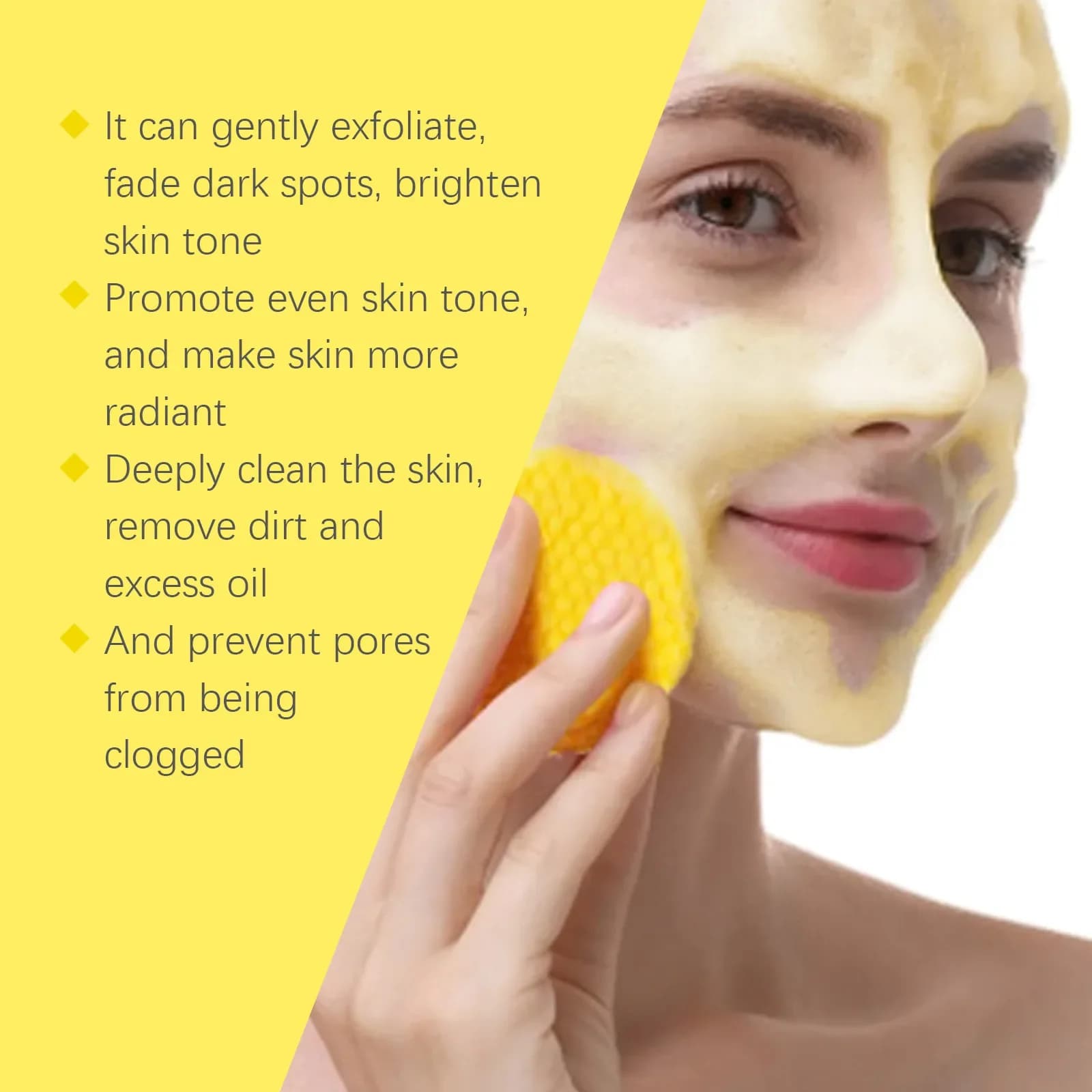 Turmeric and kojic acid facial cleansing pads — image 3