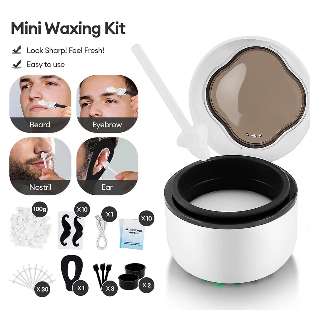 compact wax heater with silicone bowl — image 2