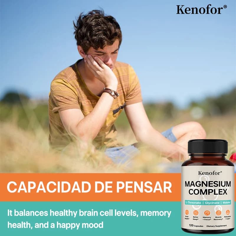bottles of magnesium complex supplement with threonine glycine malate — image 2