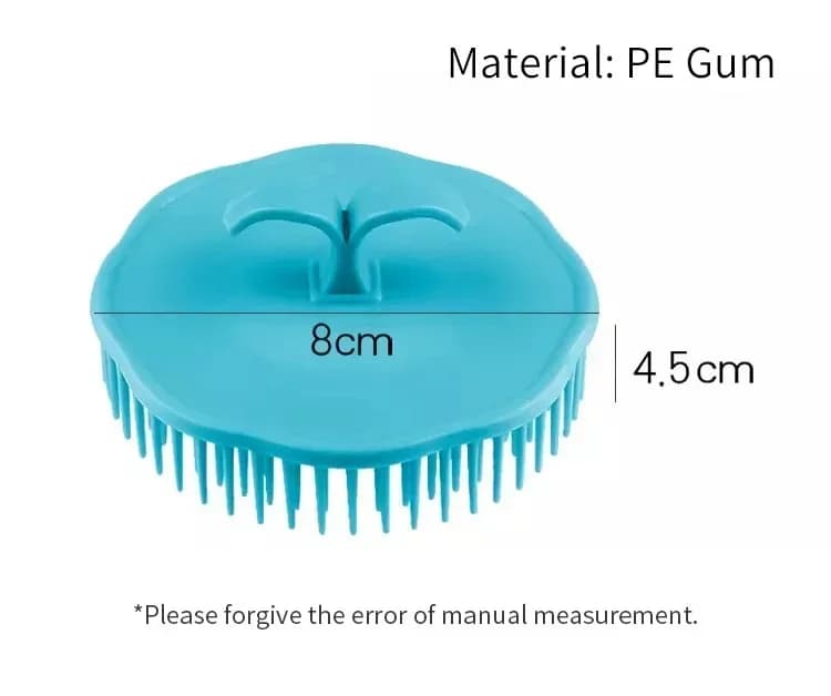 round black scalp massaging hair comb — image 7