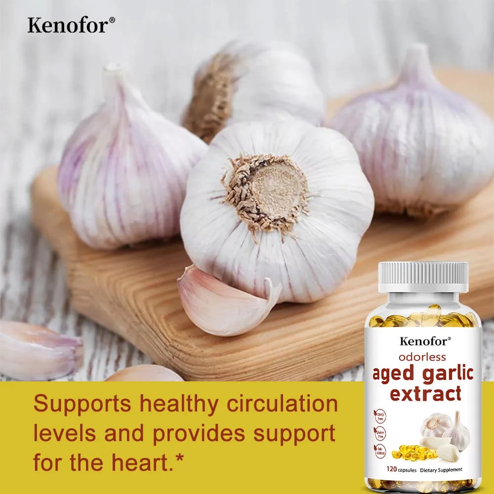 odorless aged garlic extract bottle — image 2