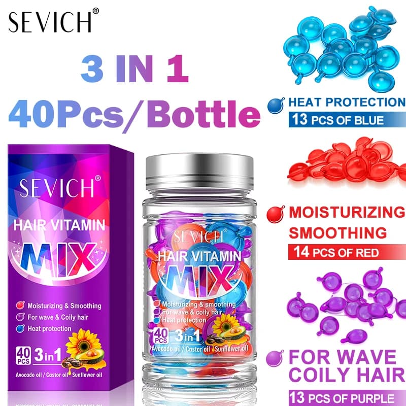 hair vitamin capsules in a bottle — image 7