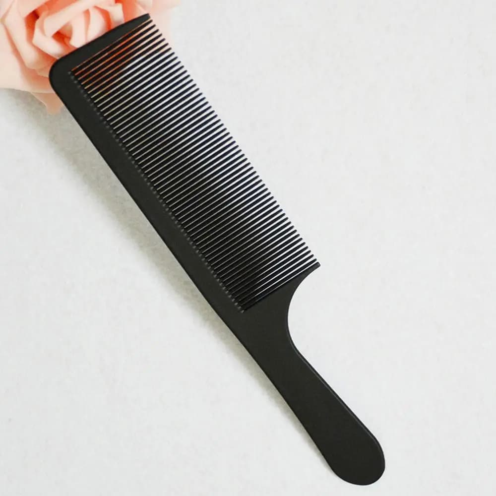 black heat‑resistant flattop hair cutting comb — image 4
