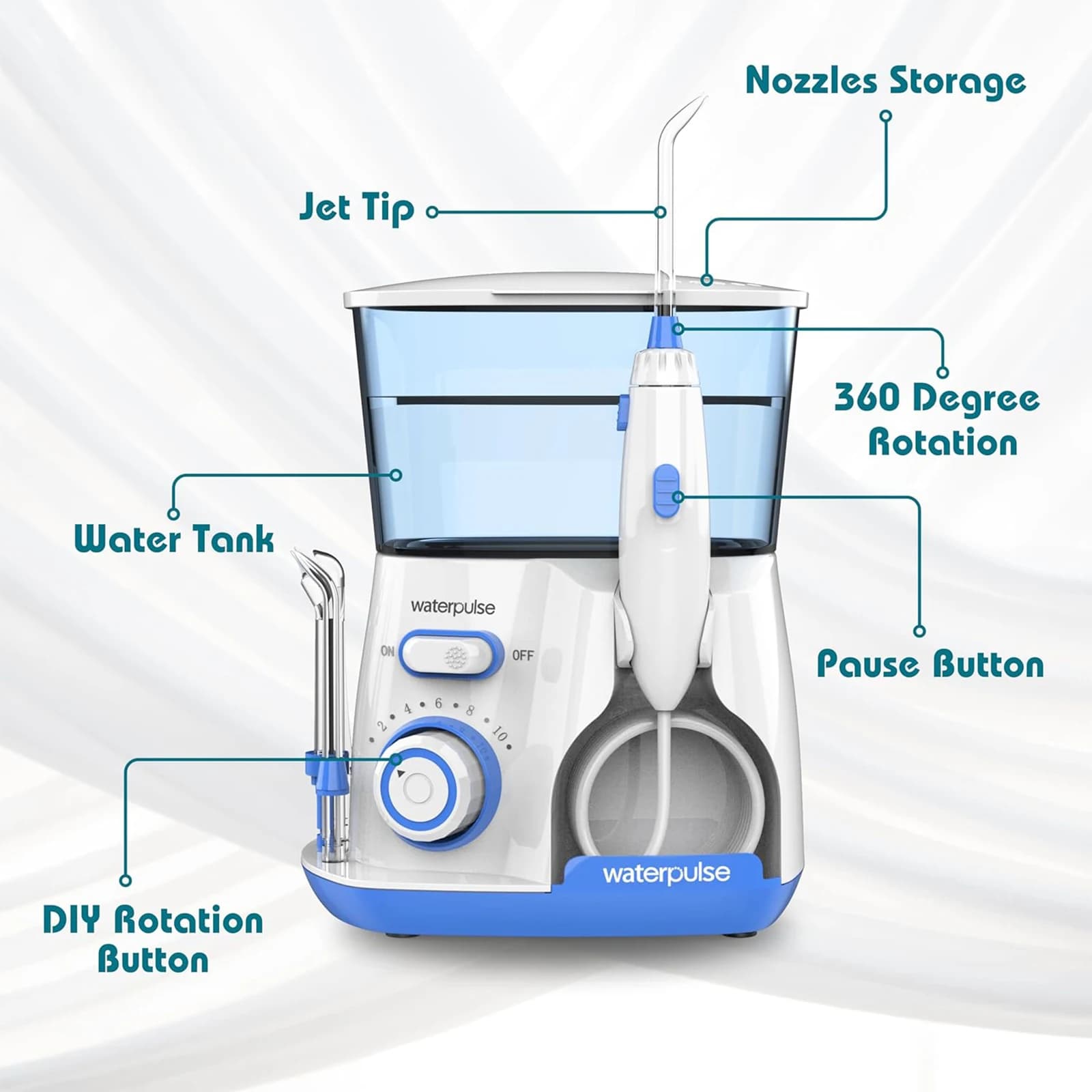 Electric water flosser with 800 ml reservoir — image 6