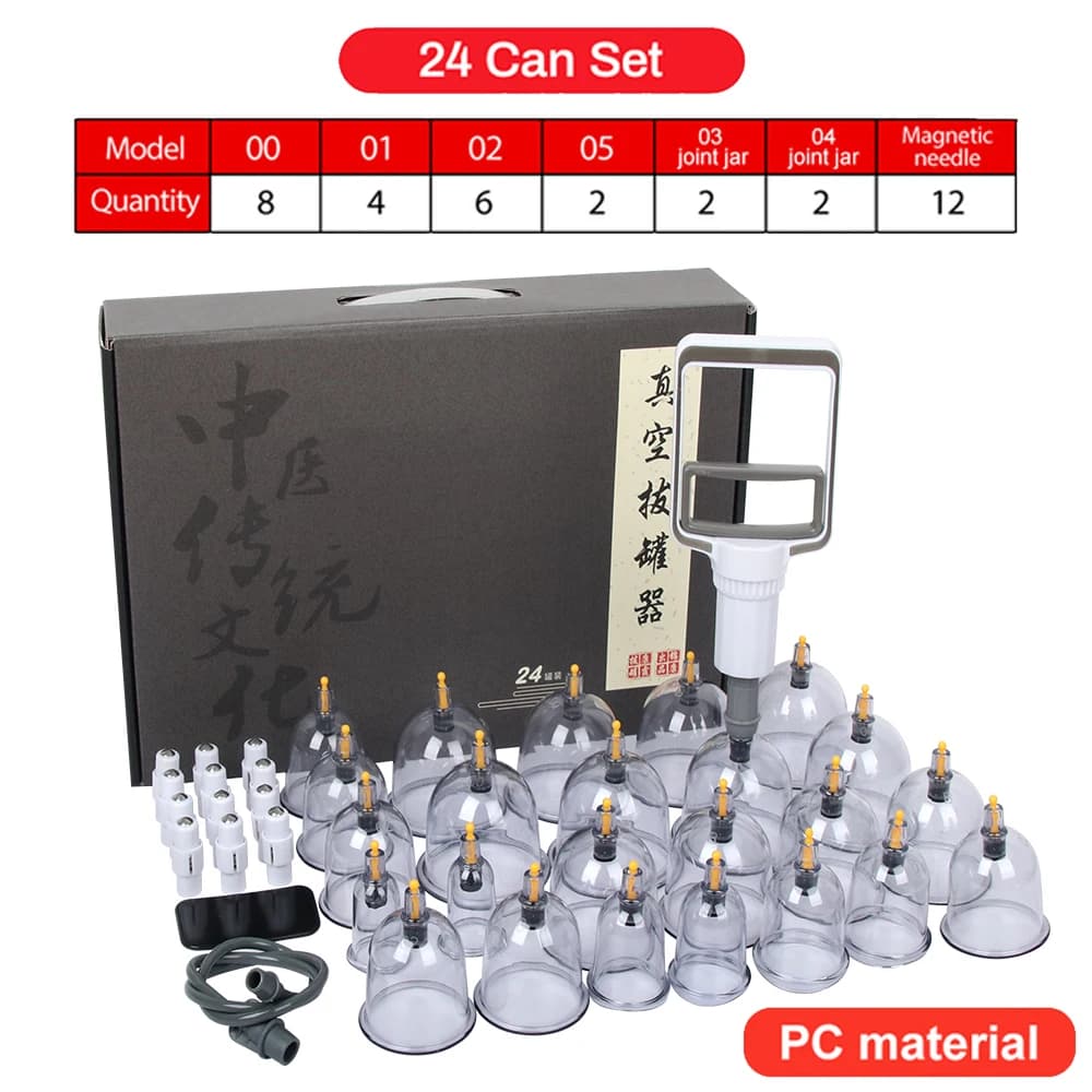 vacuum cupping set with 12 plastic cups — image 7