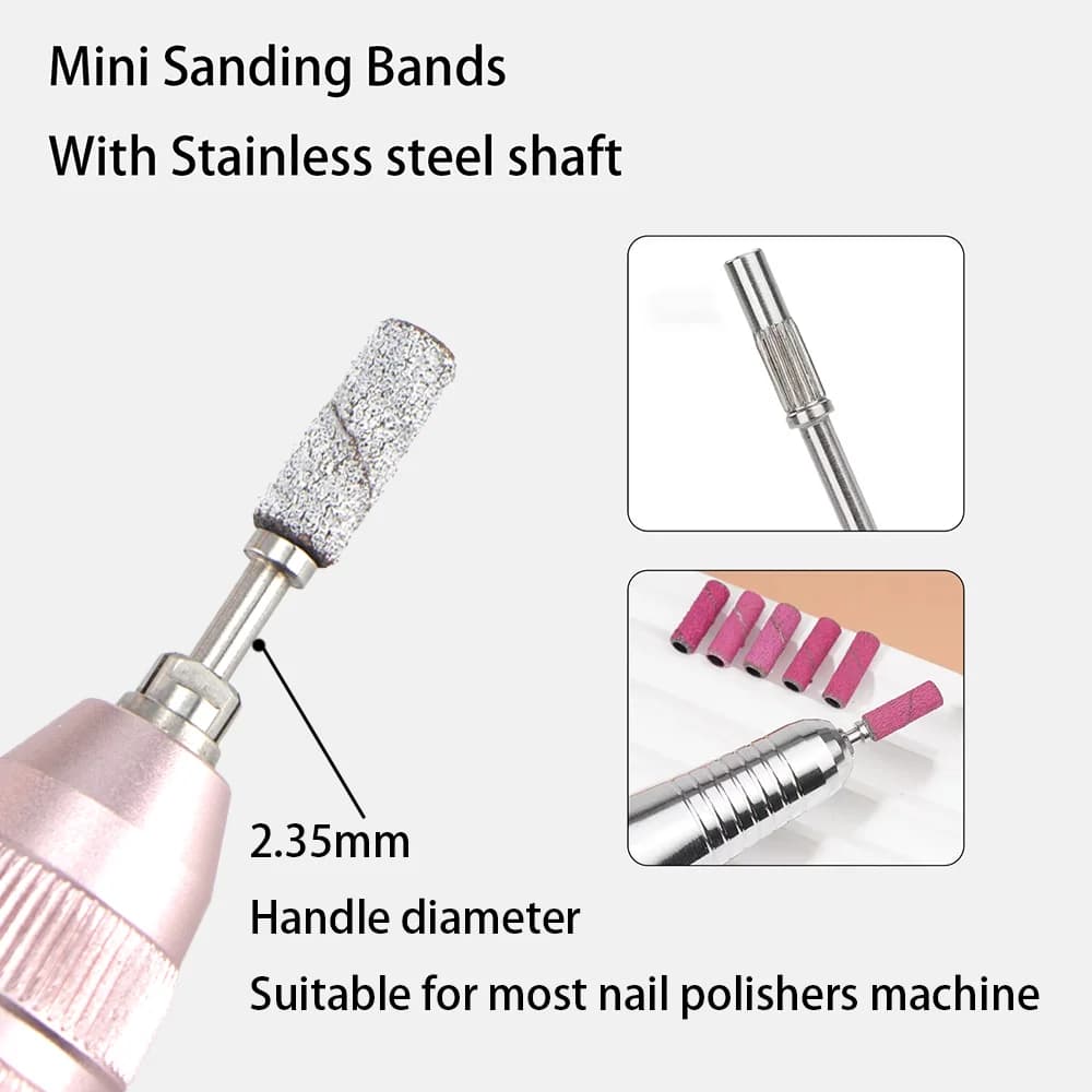 mini sanding bands kit with 3/32 inch shaft — image 5