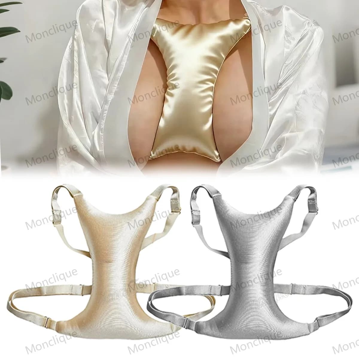 Anti-Wrinkle Chest Pillow for Side Sleeping