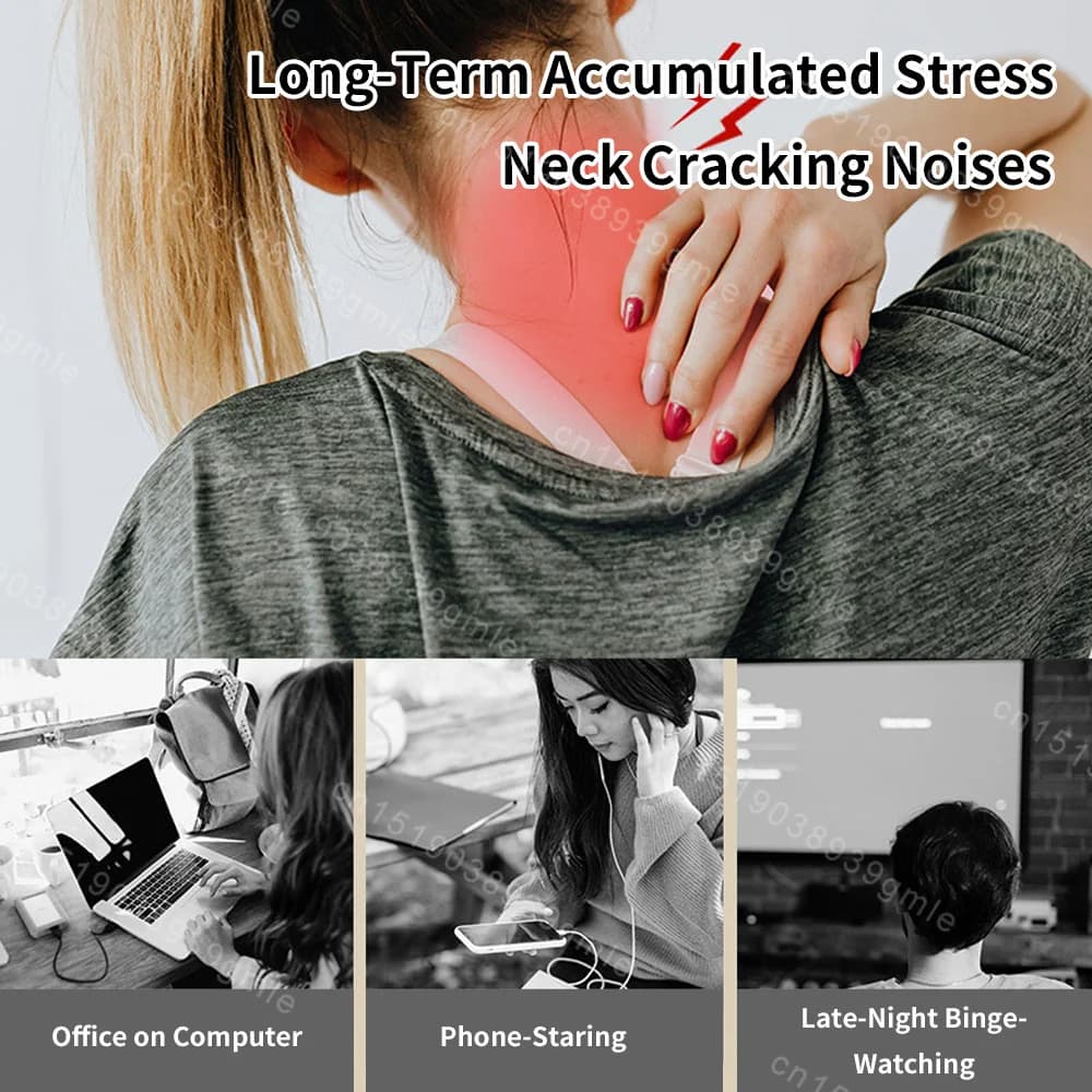 electric neck massager with multi‑head pads — image 3
