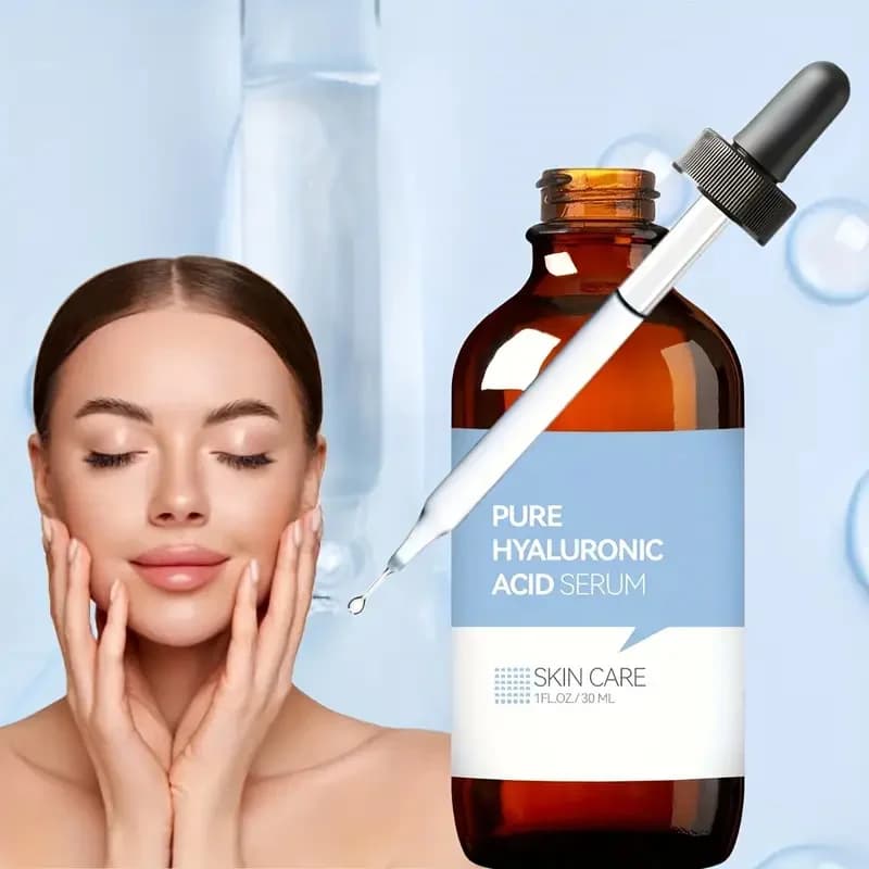 bottles of pure hyaluronic acid essence liquid — image 6