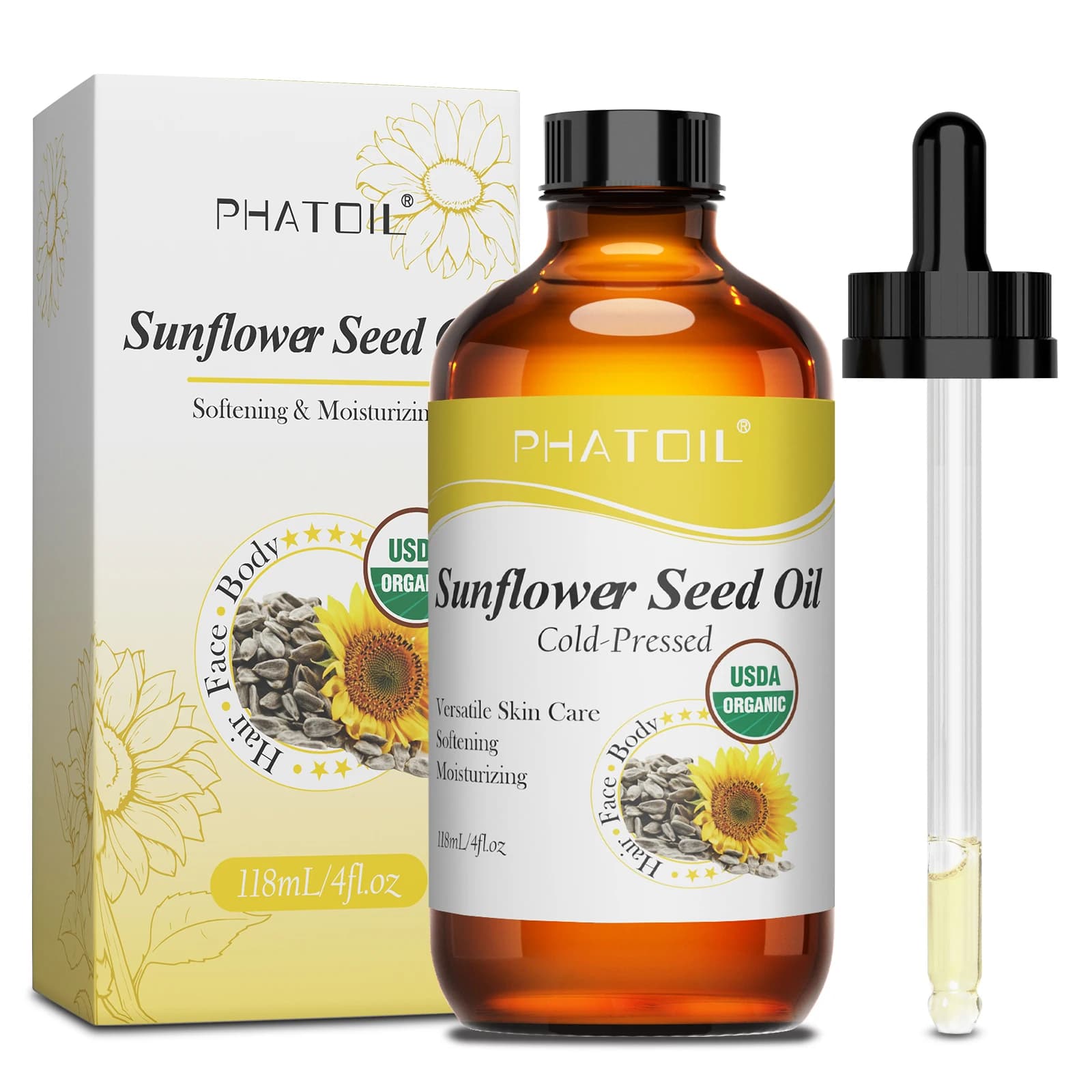 Organic face oil bottle with castor, jojoba, argan and rosehip blend — image 8