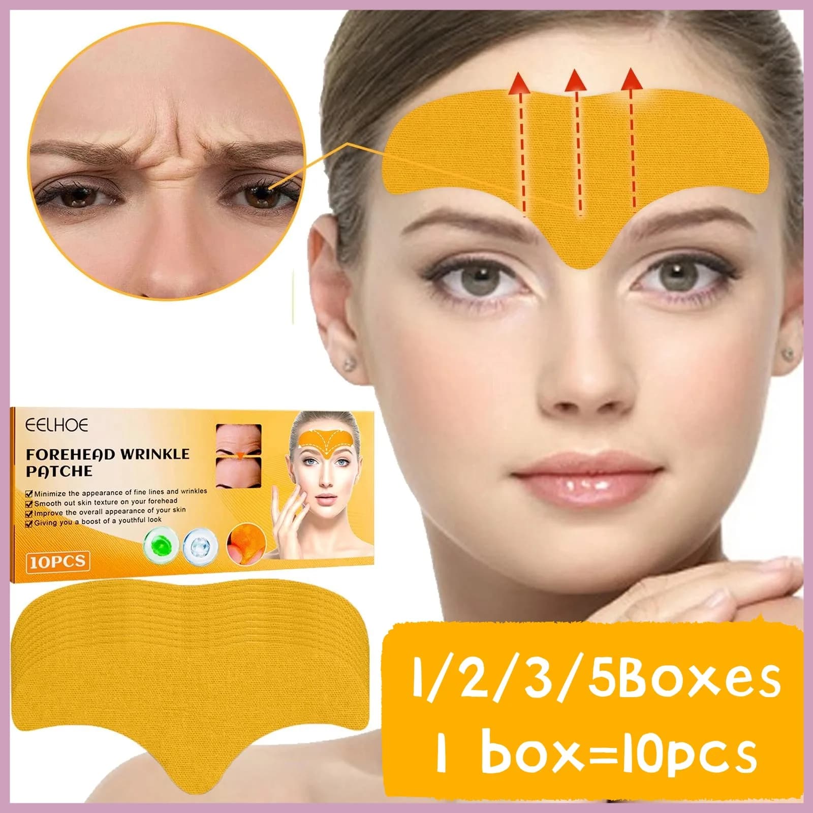 Forehead Wrinkle Patch – Collagen Gel for Fine Lines & Firming