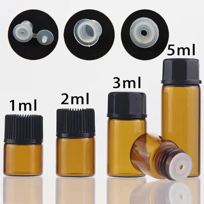 Mini Amber Dropper Bottles – 1, 2, 3, 5 & 10 ml