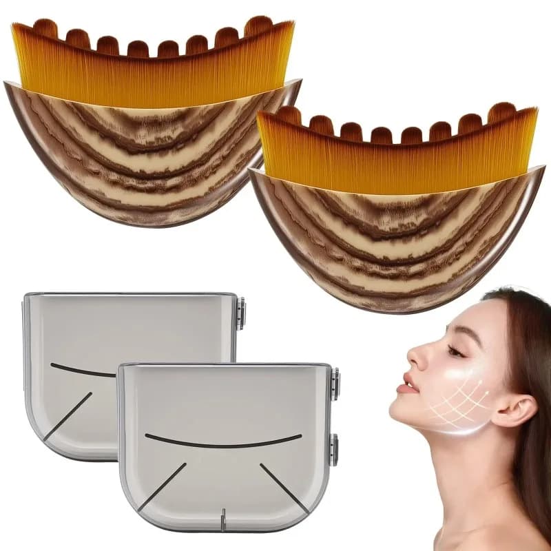 Lymphatic Contour Face Brush – Facial Drainage Massager