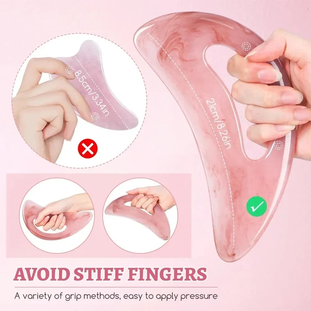 gua sha stone massage tool for neck and back — image 6