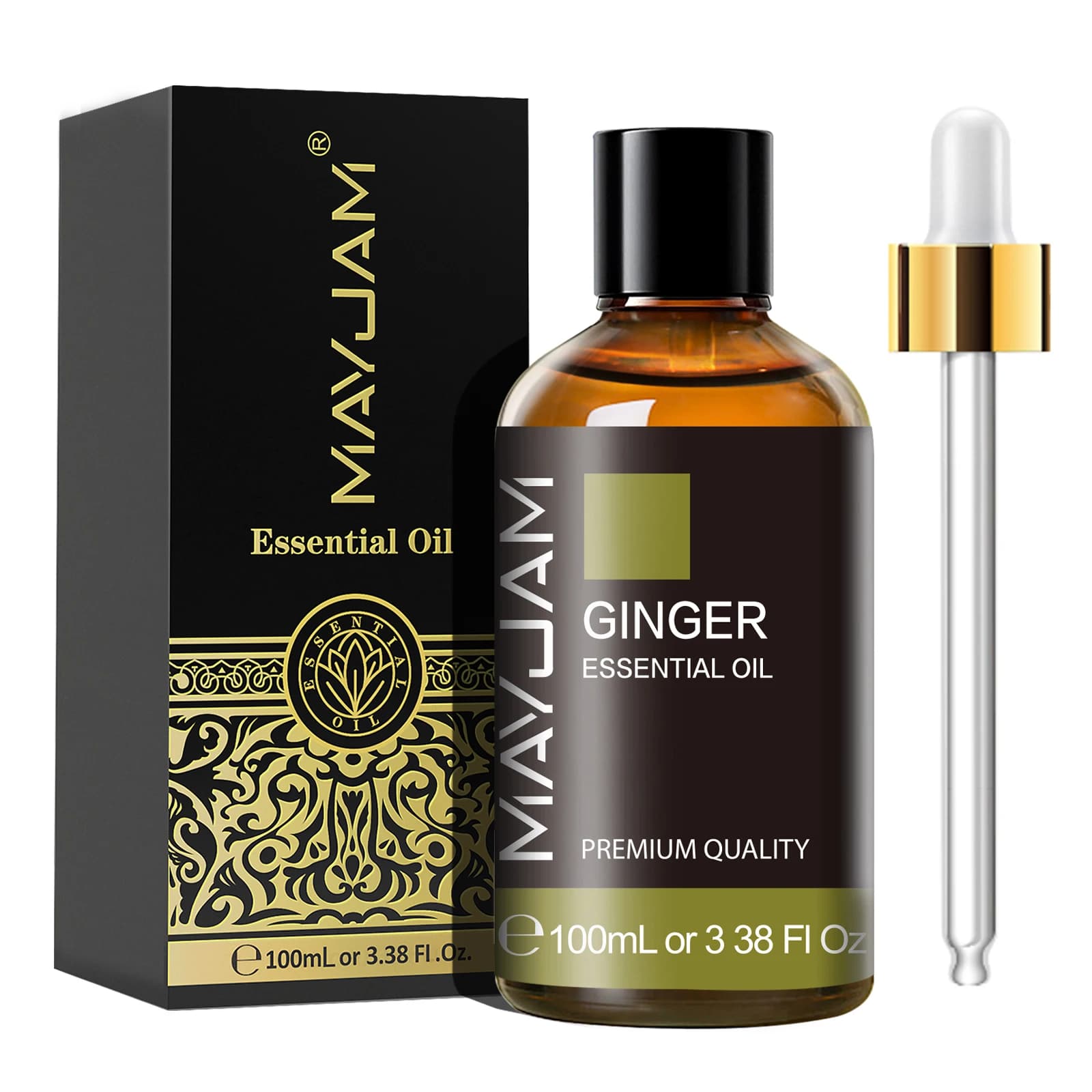 bottles of peppermint jasmine sweet orange essential oil — image 8