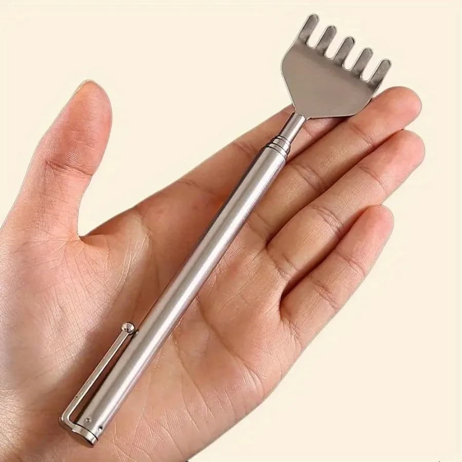 compact telescopic stainless steel back massager — image 8