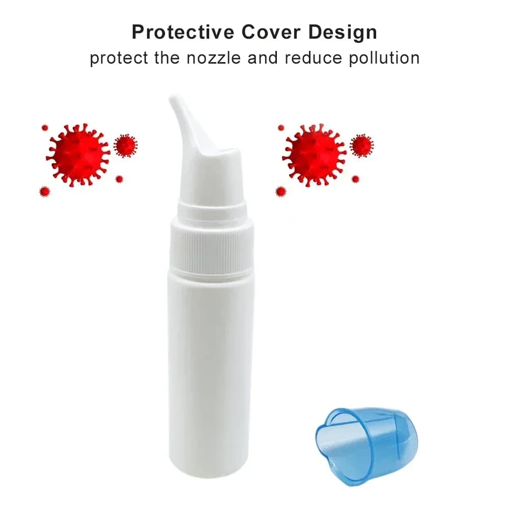 Portable nasal irrigator bottle with fine mist spray nozzle — image 4