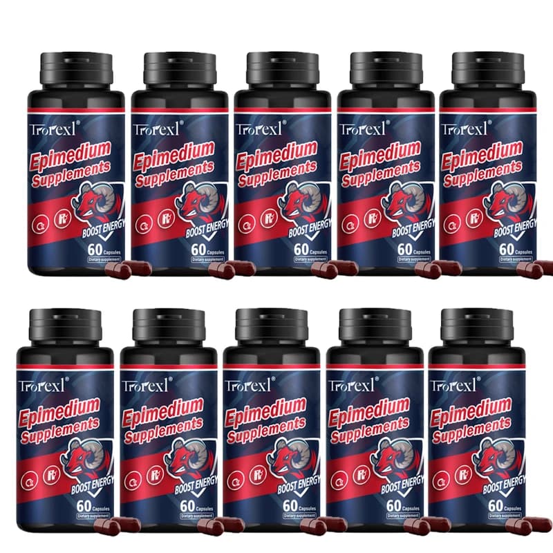 bottles of men's endurance supplement with eleuthero, wolfberry, epimedium — image 8