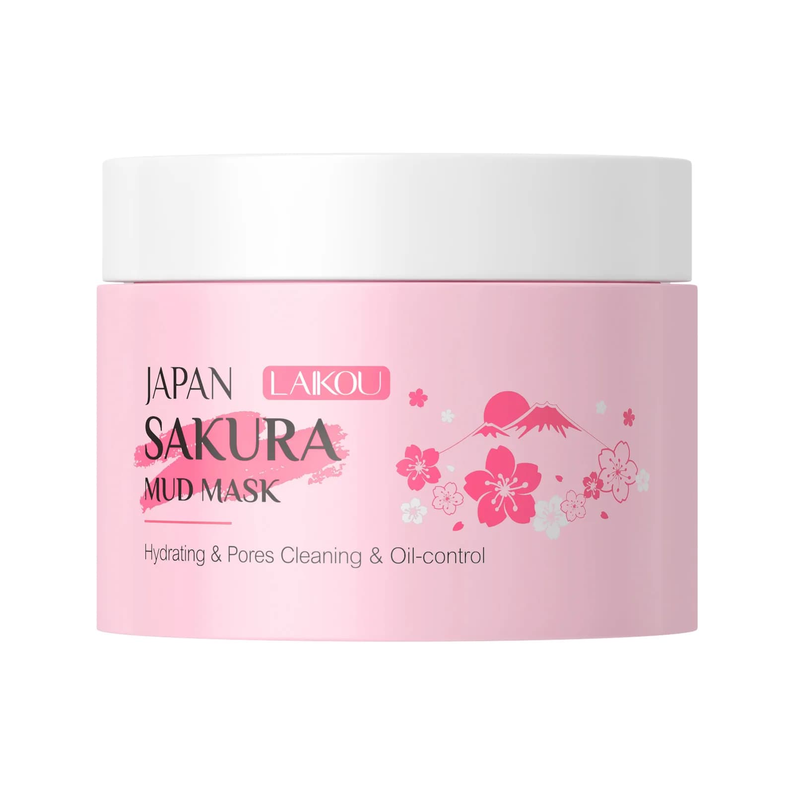Laikou Sakura Mud Mask in a white jar — image 1