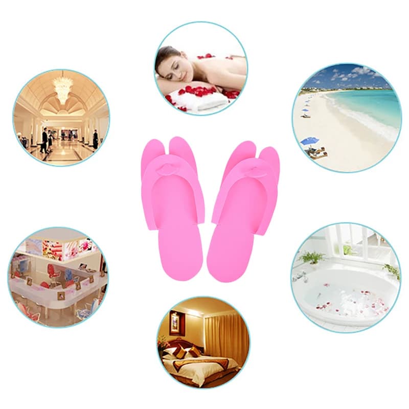 Disposable foam pedicure slippers — image 5
