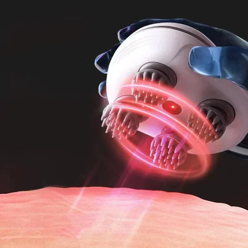 electric scalp massager with red light therapy — image 3