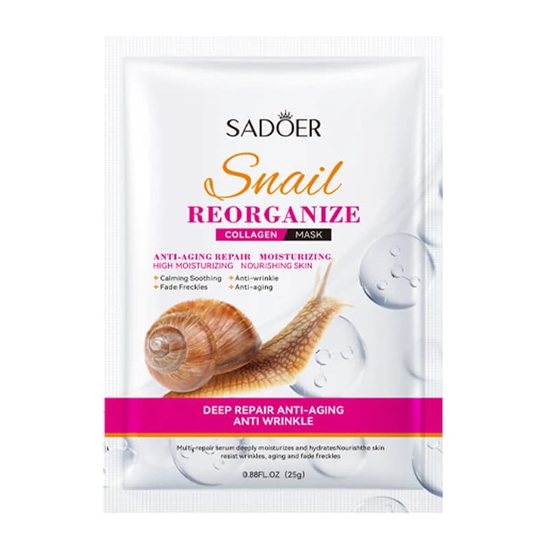 SADOER snail collagen face mask 5 pack — image 6